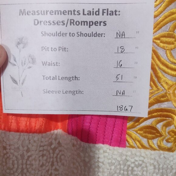 Women's Pink Orange White Embroidered Long Anarkani - Picture 8 of 8